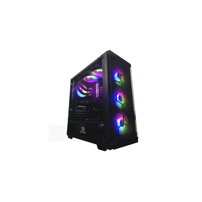 Gabinete Redragon Wheeljack Black + Fuente 600 W Gabinete Redragon Wheeljack Black + Fuente 600 W